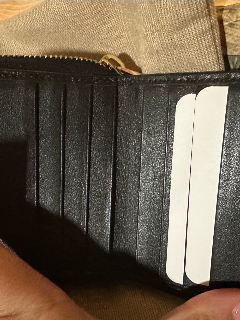 Gucci Black Embossed Leather Zip Around Wallet - Picture 7 of 16